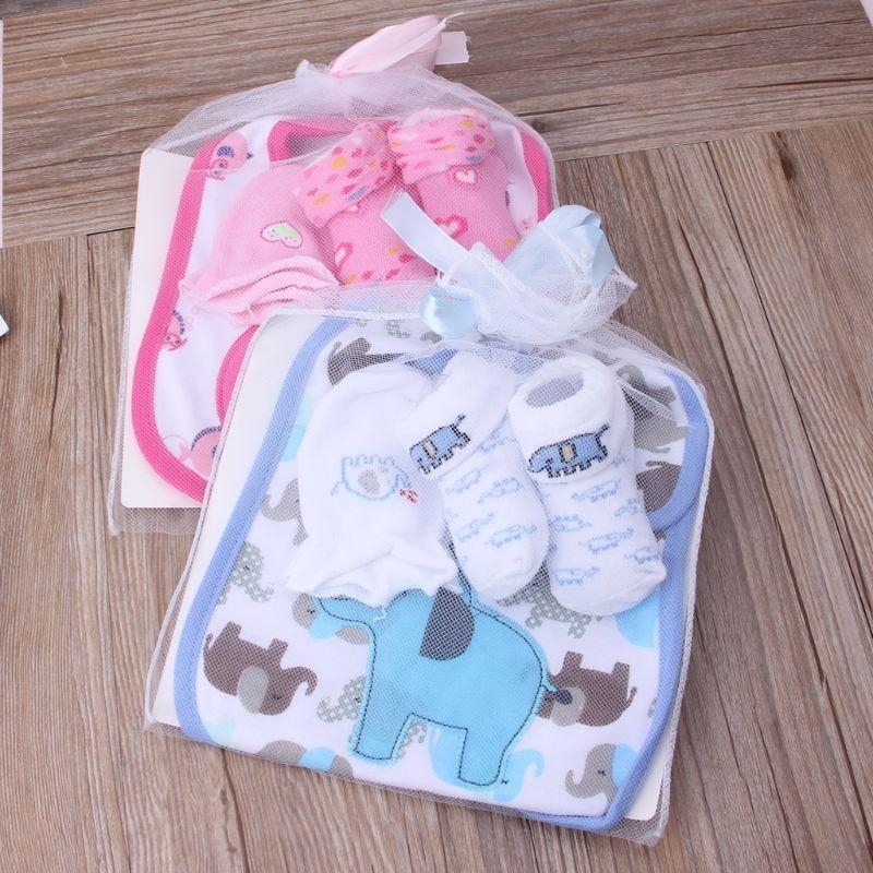 Baby Mittens Scratch - Y4QA Bavaglino Calzini Guanti 0-6 mesi