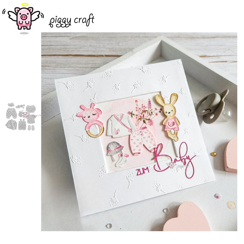 Baby Clothing Model - Piggy Craft fustelle in metallo taglio