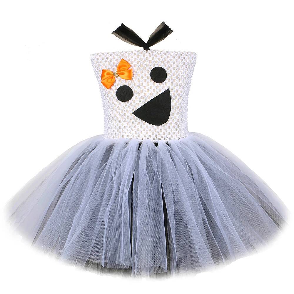 Baby Tutu Skirt - Abito Tutu fantasma nero bianco per