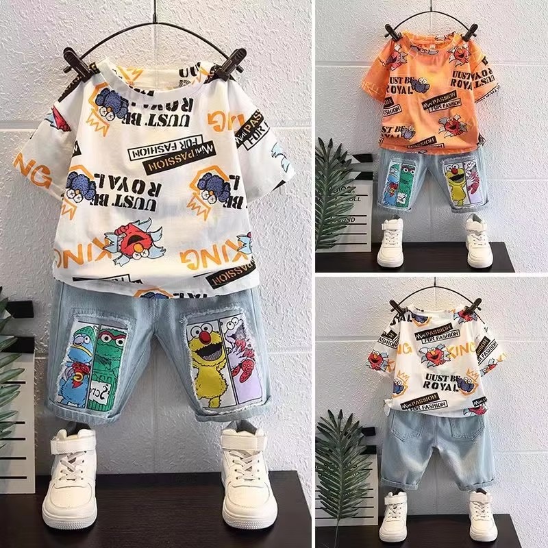 Baby Clothing Drawing - T-shirt in cotone a maniche corte