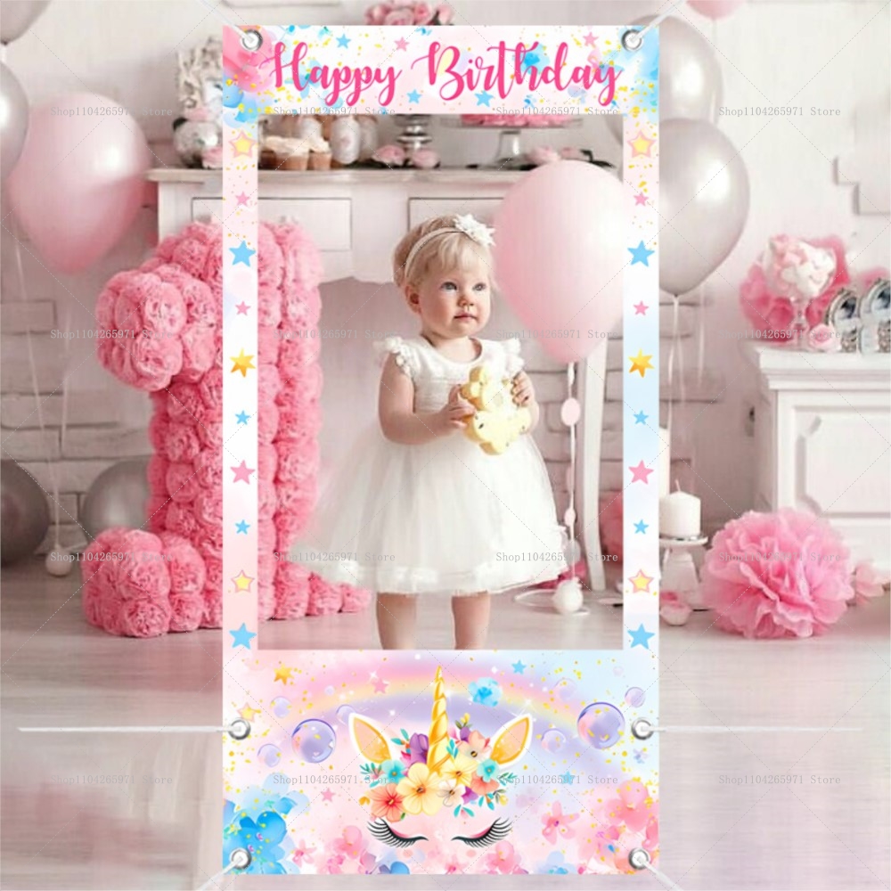 Baby Clothing Easter - Cornice per Foto a Tema Unicorno,