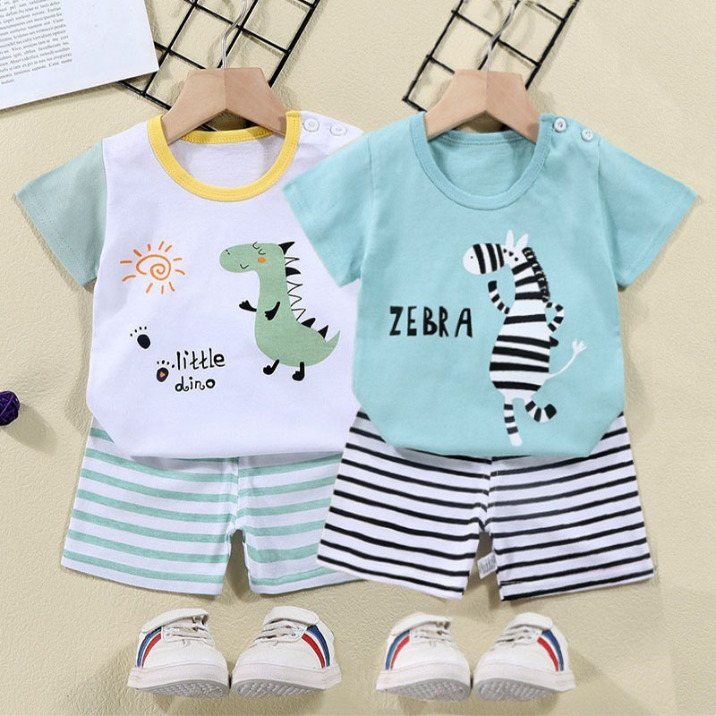 Baby Clothing Essentials - T-shirt in cotone + pantaloncini Set