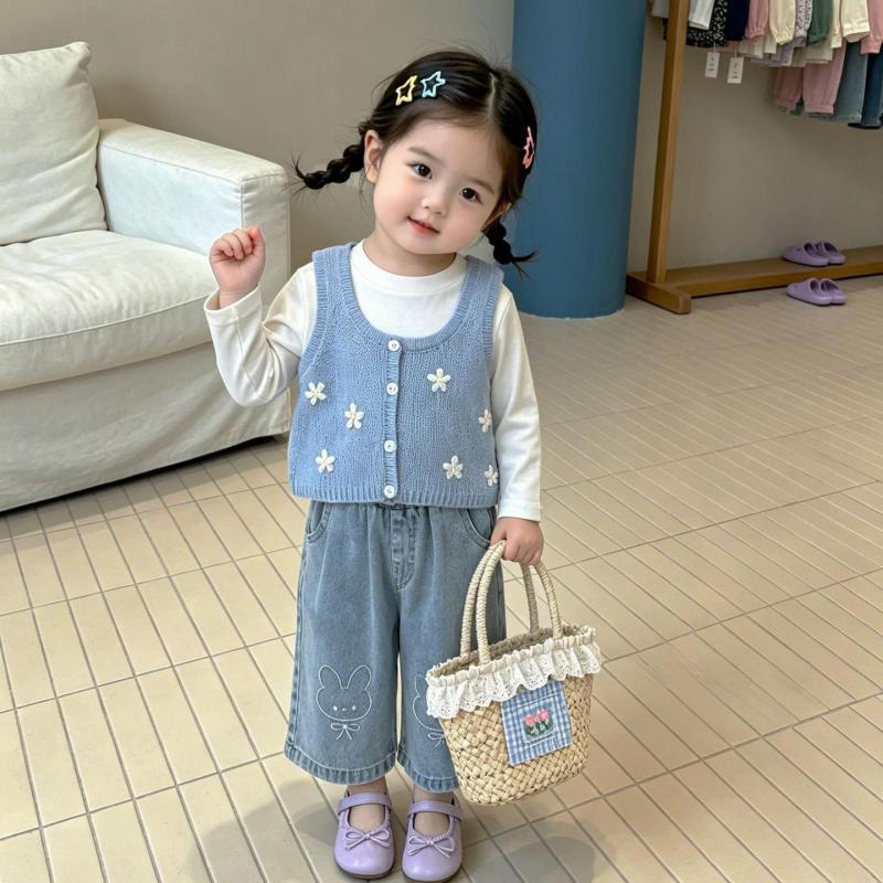 Knit Cardigan Infant - Nuovo Gilet in Maglia Senza Maniche