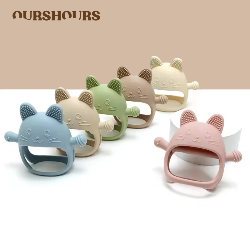 Baby Mittens Scratch - 1PC Del Bambino Del Silicone Massaggiagengive