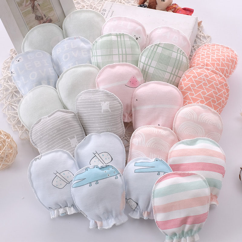 Baby Mittens Scratch - Guanti per neonati in cotone 100%