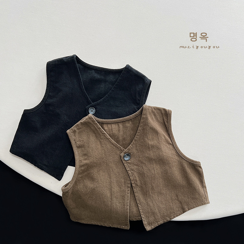 Knit Cardigan Infant - Primavera autunno bambini retrò semplice tutto-fiammifero