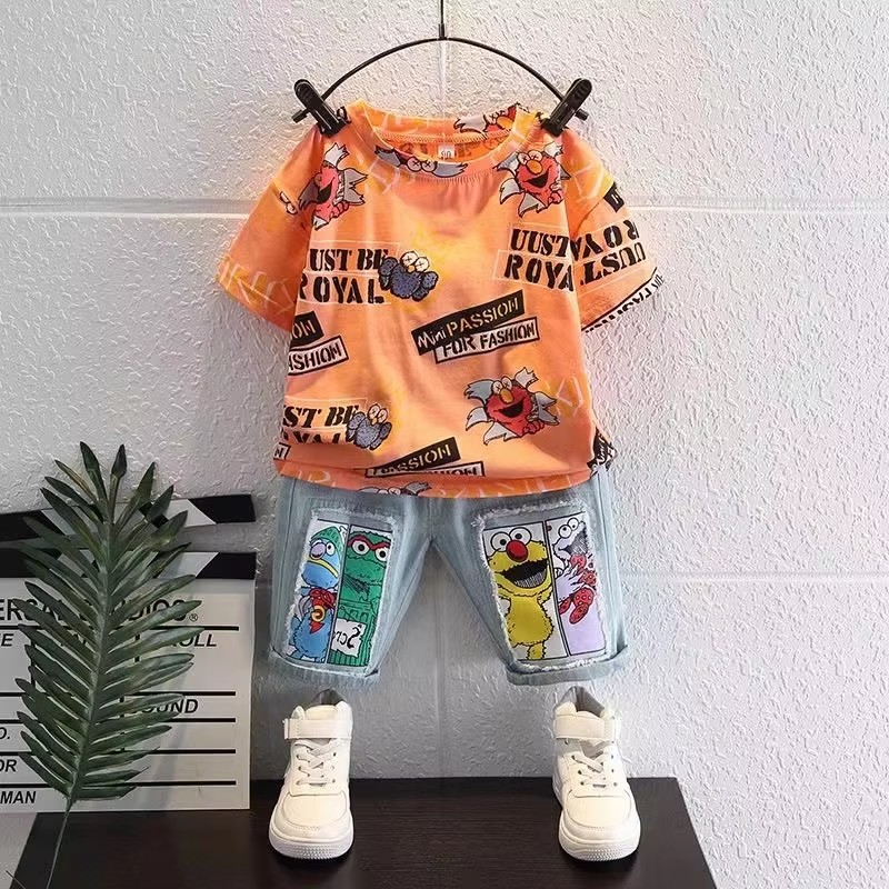 T-shirt in cotone a maniche co - Baby Clothing Drawing recensione e prezzo