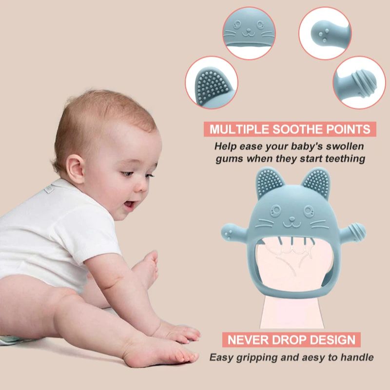 1PC Del Bambino Del Silicone M - Baby Mittens Scratch recensione e prezzo