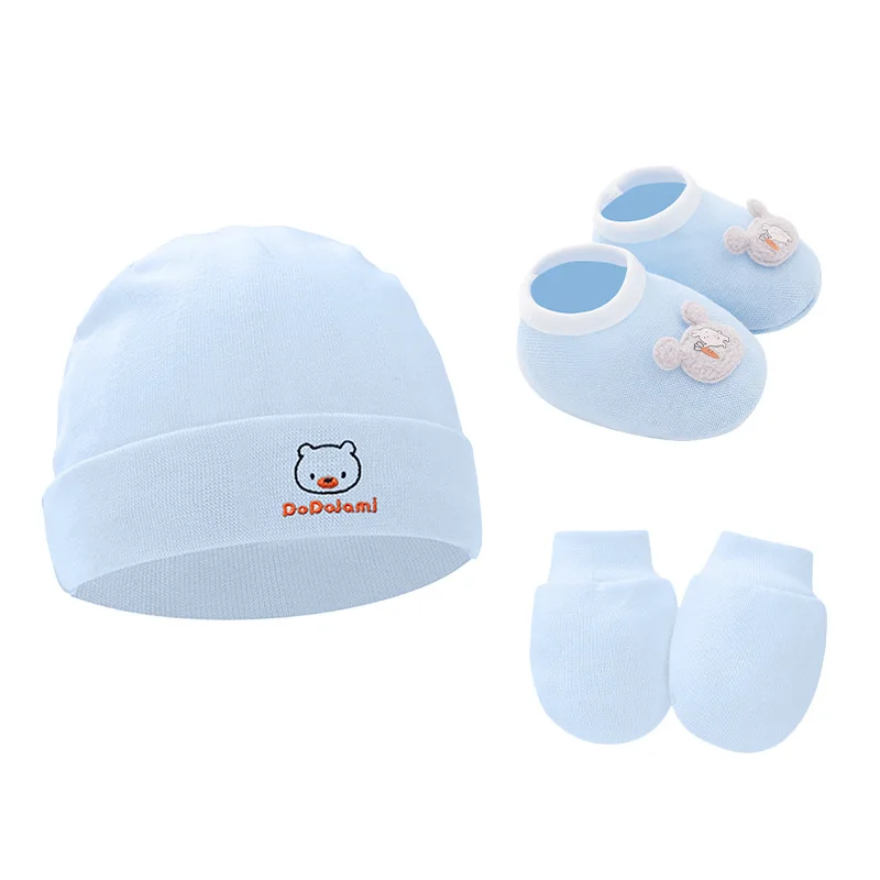 3 Pz/set Cappello Neonato Guan - Baby Mittens Scratch recensione e prezzo