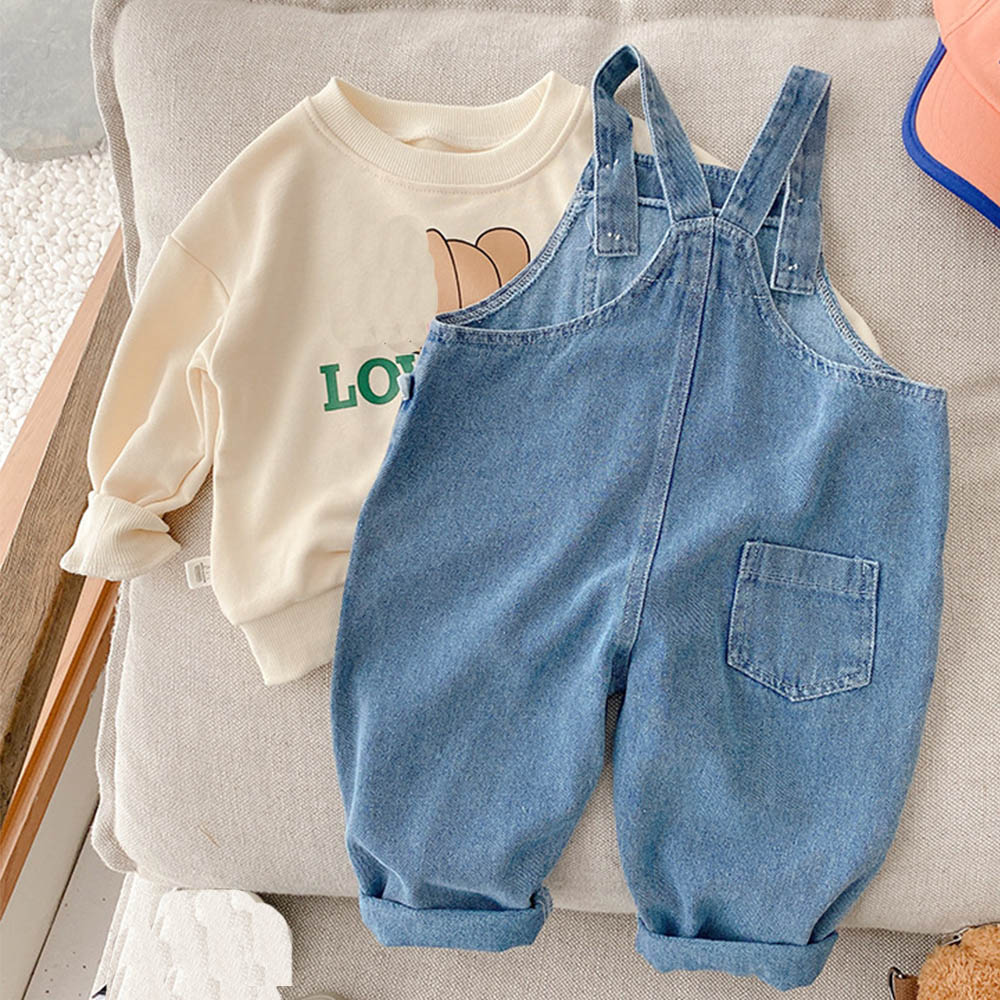 Ragazze tuta blu Denim tinta u - Baby Clothing Boutique recensione e prezzo
