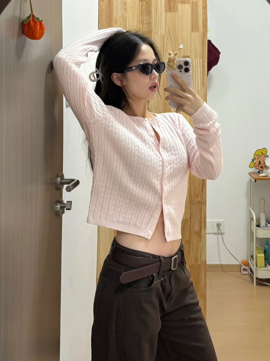 Twist Flower Baby Pink Maglion - Knit Cardigan Infant recensione e prezzo